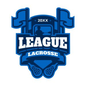 League Lacrosse Logo Template Thumbnail