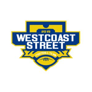 West Coast Street Football League logo template Thumbnail