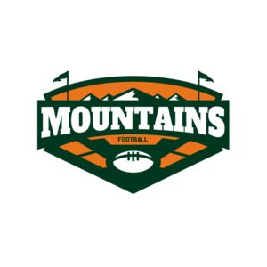 Mountains Football logo template 02 Thumbnail