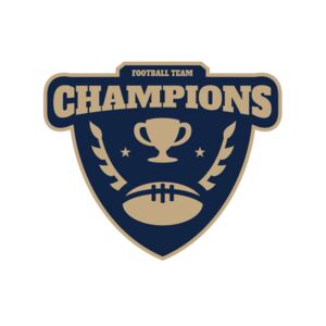 Champions Football Team logo template Thumbnail