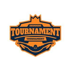 Swimming Tournament logo template Thumbnail