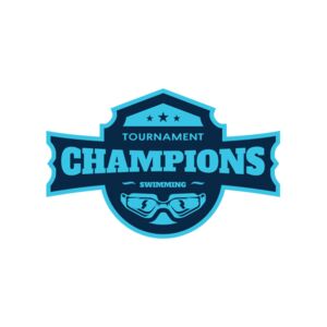Champions Tournament Swimming logo template Thumbnail