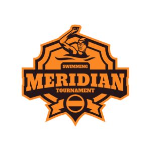 Meridian Tournament Swimming logo template Thumbnail