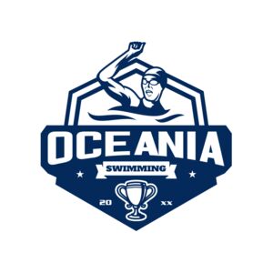 Oceania Swimming logo template Thumbnail