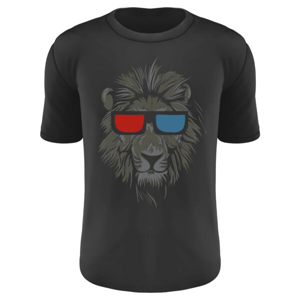 829 - Lion with 3D glasses Thumbnail